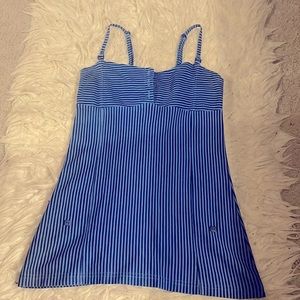 Tank top size XS Blue stripe black
